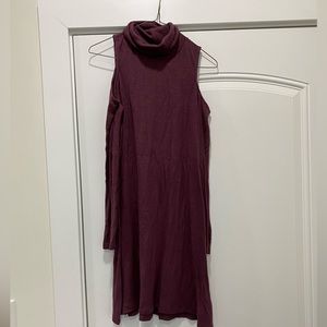 Junior’s American Eagle Turtle Neck Dress; Size M; Purple; NWT NEVER WORN